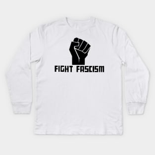 FIGHT FASCISM Kids Long Sleeve T-Shirt